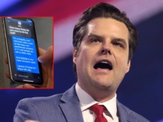 Nagranie z SMS-ami Gaetza do matki ujawnia dyskusję o działaniach Trumpa