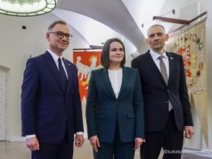 Siarhiej i Swiatłana Cichanouscy z wizytą w Warszawie