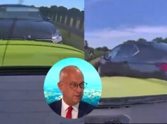Lubuskie: marszałek województwa bardzo chciał wyprzedzić inne auto i zajechać mu drogę, ale wpadł w barierki energochłonne 