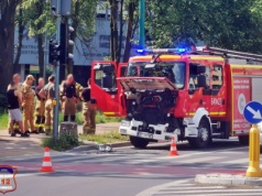 Kolizja z wozem strażackim w Tychach