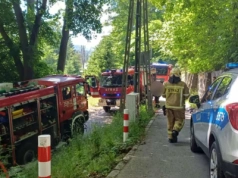Potężny pożar w Szklarskiej Porębie