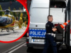 Wypadek w Zielonej Górze. Ranna kobieta. W akcji śmigłowiec LPR