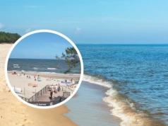 Wiatr nie odstraszył turystów. To pokazała kamera nad Bałtykiem