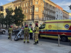Wypadek w centrum Szczecina, jedna osoba poszkodowana