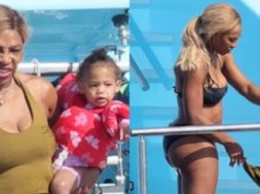 43-letnia EMERYTKA Serena Williams wygrzewa się w bikini na jachcie