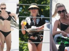 (Jeszcze) żona Marcina Mroczka relaksuje się w Sopocie z synami. Odsłoniła smukłą sylwetkę w czarnym bikini
