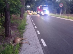 Wypadek udziałem motocyklisty!