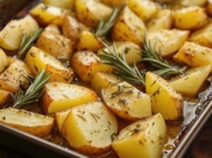 Ziemniaki piekę tylko w takiej temperaturze. Mają rumianą, chrupiącą skórkę i aksamitne wnętrze