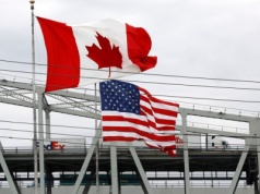 Załamanie w handlu Kanady z USA. 