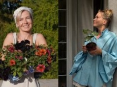 Edyta Pazura zamieniła taras w zimowy ogród. Postawiła na drewno i styl boho