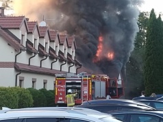 Więckowice. Pożar restauracji w trakcie wesela