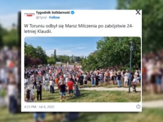 Brutalny atak na 24-letnią Klaudię. Ulicami Torunia przeszedł Marsz Milczenia
