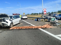 Uderzył w barierki i zablokował S7 [ Wiadomości ]