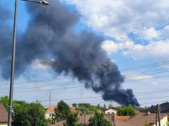 Pożar hurtowni w Kędzierzynie-Koźlu. 