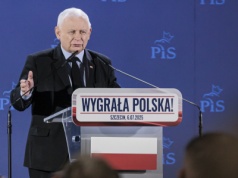 Kaczyński podziękował w Szczecinie za wygraną Nawrockiego