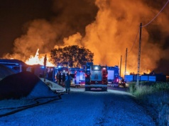 Duży pożar w miejscowości Czempisz. W akcji blisko 30 zastępów