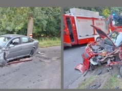 Niebezpieczne zdarzenie z udziałem dwóch pojazdów osobowych