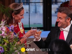 Emmanuel Macron tak bawił się na zamku Windsor. Obok miał Kate