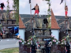 Hel: pijany facet wszedł na dach i krzyczał "ja sem netoperek", są podejrzenia, że to influencer
