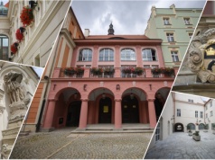 Elewacje w sercu świdnickiego Rynku zakończone. Trwa remont wnętrza teatru [FOTO]