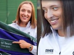 Iga Świątek otrzymała personalizowany prezent po wygranym Wimbledonie: 