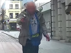 Celował z broni do kierowcy na ul. Jaracza [NAGRANIE]