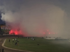 Żużel. Wielkie racowisko w Zielonej Górze! Cały stadion zadymiony! (WIDEO)