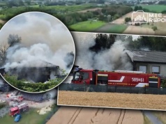 Kolejny wielki pożar pod Warszawą. Ogień uderzył w budynki