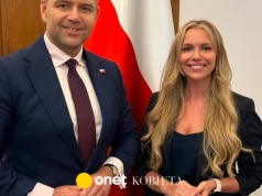 Emilia Wierzbicki z Karolem Nawrockim. 