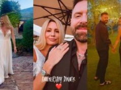Agnieszka Hyży świętuje 10. rocznicę z Grzegorzem i przemierza ulice Toskanii w SUKNI ŚLUBNEJ