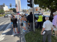 Wypadek na placu Żołnierza w Szczecinie