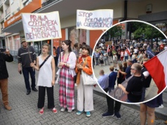 Spór o migrantów na ulicach Olsztyna. Dwie pikiety w centrum miasta [ZDJĘCIA]