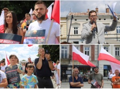 „To jest wojna kulturowa”. Protest przeciwko nielegalnej imigracji również w Nowym Sączu [ZDJĘCIA]
