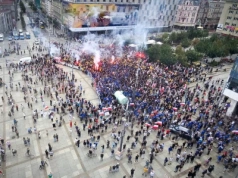 Manifestacja - Stop imigracji, kontrmanifestacja - Nacjonalizm to nie patriotyzm