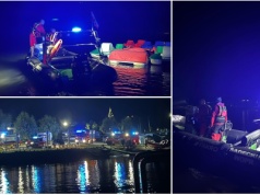 Nocna akcja WOPR-u nad Jeziorem Rożnowskim [ZDJĘCIA]