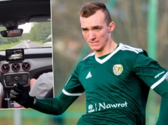 Polski piłkarz pędził niemal 200 km/h. Nagranie budzi grozę. Jest reakcja policji