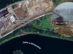 Pożar magazynu na Mazowszu. Płoną substancje chemiczne