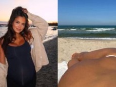 Klaudia El Dursi smaży się na plaży PO TERMINIE porodu. 