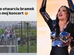 Dantejskie sceny przed koncertem Justyny Steczkowskiej. 