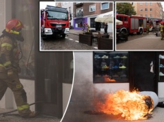 Dramatyczne obrazy w centrum Gdańska. Jedna osoba poparzona