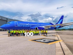 Airbus dostarczył 100. samolot z rodziny A220 z fabryki w Mobile