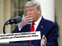 Donald Trump zdecydował, ze USA wyjdą z UNESCO, bo organizacja jest 