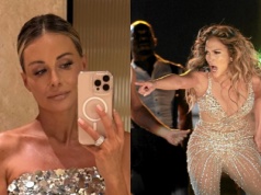 Rozenek poszła na urodziny Jennifer Lopez. Sukienka jak kula dyskotekowa