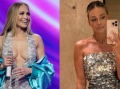 Odstawiona w cekinową mini Małgorzata Rozenek zmierza na TURECKI koncert Jennifer Lopez