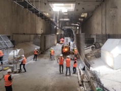 Wielka tarcza zatrzymana. Mieszkańcy zablokowali tunel