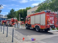 Pożar na terenie Akademii Górniczo-Hutniczej w Krakowie (ZDJĘCIA)