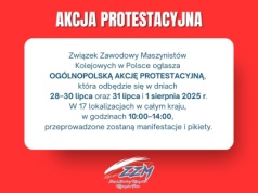 Kolejarze protestują przeciw polityce rządu