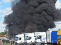 Pożar zakładu wulkanizacyjnego w Szczecinie