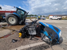 Wypadek na DK50 w Młodzieszynie. Wezwano śmigłowiec LPR