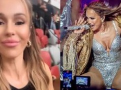 Bawiąca się w VIP-owskiej loży Doda przemówiła podczas koncertu Jennifer Lopez: 